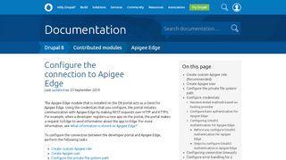 
                            8. Configure the connection to Apigee Edge | Drupal 8 guide on Drupal.org