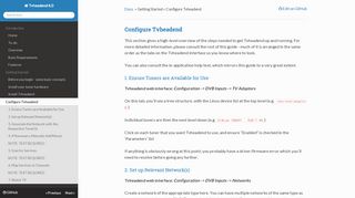 
                            5. Configure Tvheadend - Tvheadend 4.0