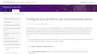 
                            3. Configure your portal to use a forward proxy server - ArcGIS ...