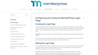 
                            2. Configuring and Using the MemberPress Login Page ...