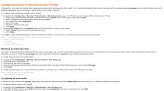 
                            7. Configuring Captive Portal Authentication Profiles - Aruba Networks
