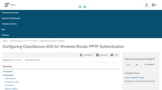 
                            1. Configuring CiscoSecure ACS for Windows Router PPTP ...