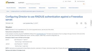 
                            1. Configuring Director to use RADIUS authentication …