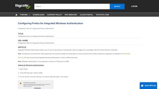 
                            10. Configuring Firefox for Integrated Windows Authentication