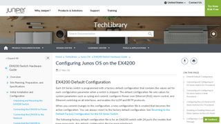
                            3. Configuring Junos OS on the EX4200 - …