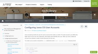 
                            2. Configuring Junos OS User Accounts - TechLibrary - Juniper Networks