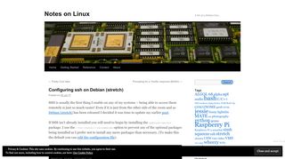 
                            3. Configuring ssh on Debian (stretch) | Notes on Linux