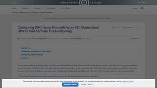 
                            5. Configuring SSO Using Microsoft Azure AD: Misma... | Mimecaster ...