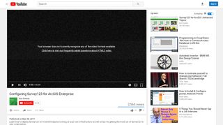 
                            3. Configuring Survey123 for ArcGIS Enterprise - YouTube