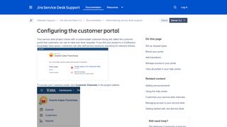 
                            2. Configuring the customer portal - Atlassian Documentation