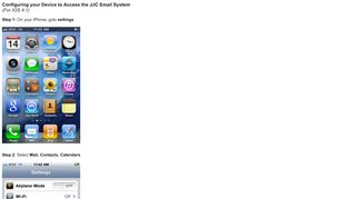 
                            5. Configuring your Device to Access the JJC Email ... - John Jay College