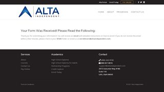 
                            3. Confirmation - Alta Independent