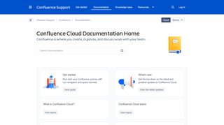 
                            3. Confluence Cloud Documentation Home - confluence.atlassian.com