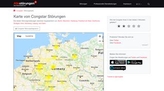 
                            9. Congstar-Störungskarte | Allestörungen