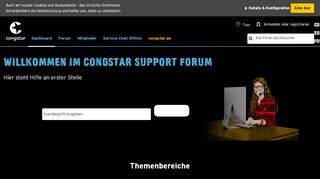 
                            3. congstar Support Forum