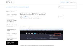 
                            9. Connect Antminer S9/T9/S7 to Antpool – Bitmain Support