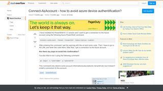 
                            4. Connect-AzAccount - how to avoid azure device authentification ...