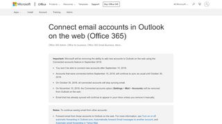 
                            3. Connect email accounts in Outlook on the web (Office 365 ...
