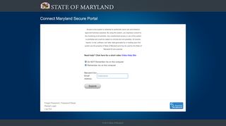 
                            3. Connect Maryland Secure Portal