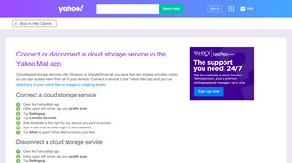 
                            2. Connect or disconnect a cloud storage service to Yahoo Mail ...