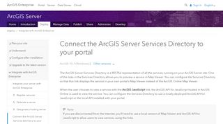 
                            7. Connect the ArcGIS Server Services Directory to your portal—Deploy ...