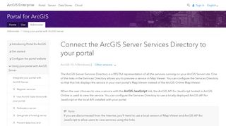 
                            5. Connect the ArcGIS Server Services Directory to your portal—Portal ...