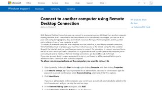 
                            2. Connect to another computer using Remote Desktop ...