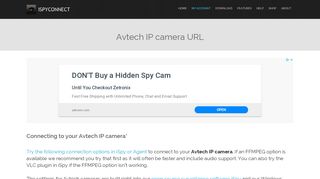 
                            4. Connect to Avtech IP cameras