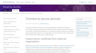 
                            4. Connect to secure services—Portal for ArcGIS (10.7 and 10.7.1 ...