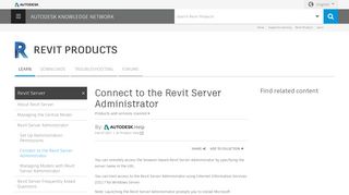 
                            9. Connect to the Revit Server Administrator | Revit …