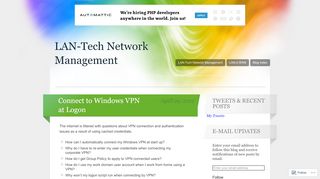 
                            4. Connect to Windows VPN at Logon | LAN-Tech Network …