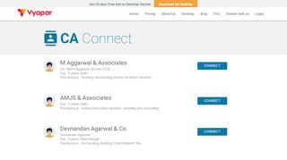 
                            8. Connect with Chartered Accountants | Vyapar