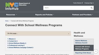 
                            5. Connect with School Wellness Programs - NYC InfoHub