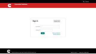 
                            4. Connected Solutions - mylogin.cummins.com