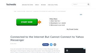 
                            2. Connected to the Internet But Cannot Connect to Yahoo ...