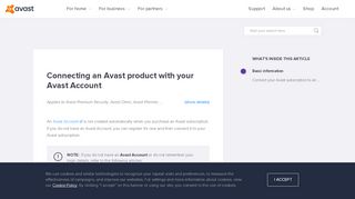 
                            4. Connecting an Avast product with your Avast Account | Official Avast ...