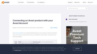 
                            4. Connecting an Avast product with your Avast Account | Official ...