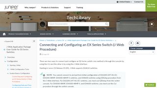 
                            1. Connecting and Configuring an EX Series Switch (J …