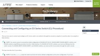 
                            1. Connecting and Configuring an EX Series Switch ... - Juniper Networks