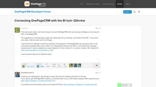 
                            9. Connecting OnePageCRM with the BI tool- Qlikview ...