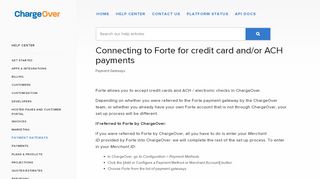 
                            6. Connecting to Forte for credit card and/or ACH payments - ChargeOver