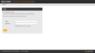 
                            3. Connection Details - Reuters Connect Content Downloader