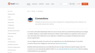 
                            1. Connections - Auth0