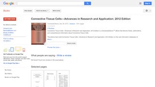 
                            9. Connective Tissue Cells—Advances in Research and Application: 2012 ...