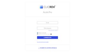 
                            2. Connexion Pro | ClicRDV