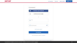 
                            2. Connexion sur Just Eat (Allo Resto)
