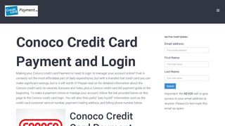
                            9. Conoco Credit Card Payment - Login - Address - …