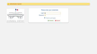 
                            8. Conseil d'État - Authentication portal