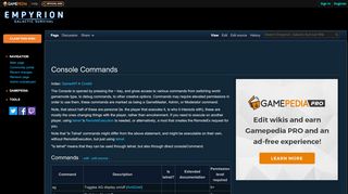 
                            6. Console Commands - Official Empyrion: Galactic …