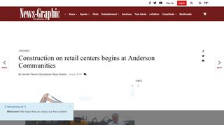 
                            4. Construction on retail centers begins at Anderson Communities ...